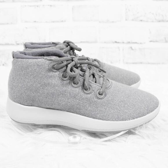 Allbirds Womens Gray Merino Wool Athletic Sneakers Size 8 Runner Up Mizzle - Picture 2 of 8